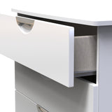 Beckett White Gloss 4 Drawer Deep Chest from Roseland