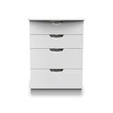 Beckett White Gloss 4 Drawer Deep Chest from Roseland