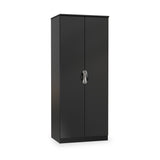 Beckett Black Gloss 2 Door Wardrobe by Roseland Furniture