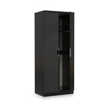 Beckett Black Gloss 2 Door Wardrobe by Roseland Furniture