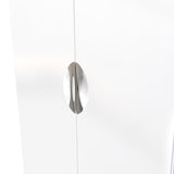 Beckett White Gloss 2 Door Wardrobe by Roseland Furniture