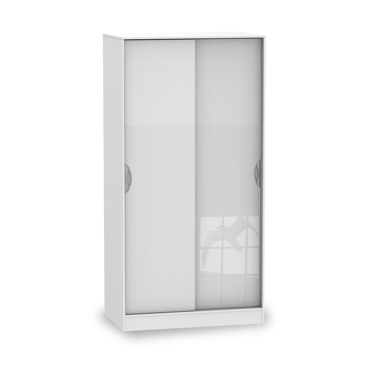 Beckett White Gloss Sliding Wardrobe from Roseland