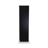 Beckett Black Gloss Triple Mirror Wardrobe from Roseland