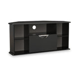 Beckett Black Gloss Corner TV Unit from Roseland