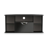 Beckett Black Gloss Corner TV Cabinet from Roseland