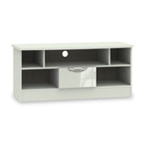 Beckett Cream Gloss 1 Drawer TV Unit by Roseland Furniture