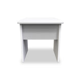 Beckett White Gloss Dressing Table with Stool from Roseland