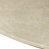 Lewis White Round Dining Table white marble effect top