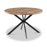 Klara-Oak-120cm-Round-Dining-Table from Roseland Furniture