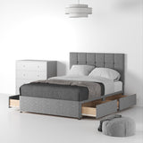 RFCFH-D-4D-SS---Farrow-Cube-48HB-Divan-Linen-Look-SD-K-4-Drawers-Linen-Silver---Life2 from Roseland Furniture