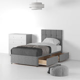 RFCFH-S-2D-SS---Farrow-Cube-48HB-Divan-Linen-Look-SS-S-2-Drawers-Linen-Silver---Life2 from Roseland Furniture