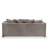 Bletchley Charcoal  Jumbo Cord 3 Seater Sofa from Roseland Furniture