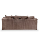 Bletchley Chocolate Jumbo Cord 3 Seater Sofa from Roseland Furniture