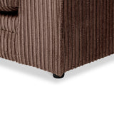 Bletchley Chocolate Jumbo Cord 3 Seater Sofa from Roseland Furniture