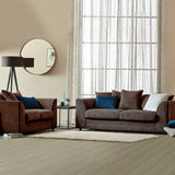 Bletchley Chocolate Jumbo Cord 3 Seater Sofa from Roseland Furniture