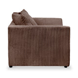 Bletchley Chocolate Jumbo Cord 3 Seater Sofa from Roseland Furniture