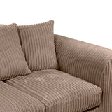 Bletchley Coffee Jumbo Cord 3 Seater Sofa from Roseland Furniture