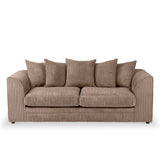 Bletchley Coffee Jumbo Cord 3 Seater Sofa from Roseland Furniture