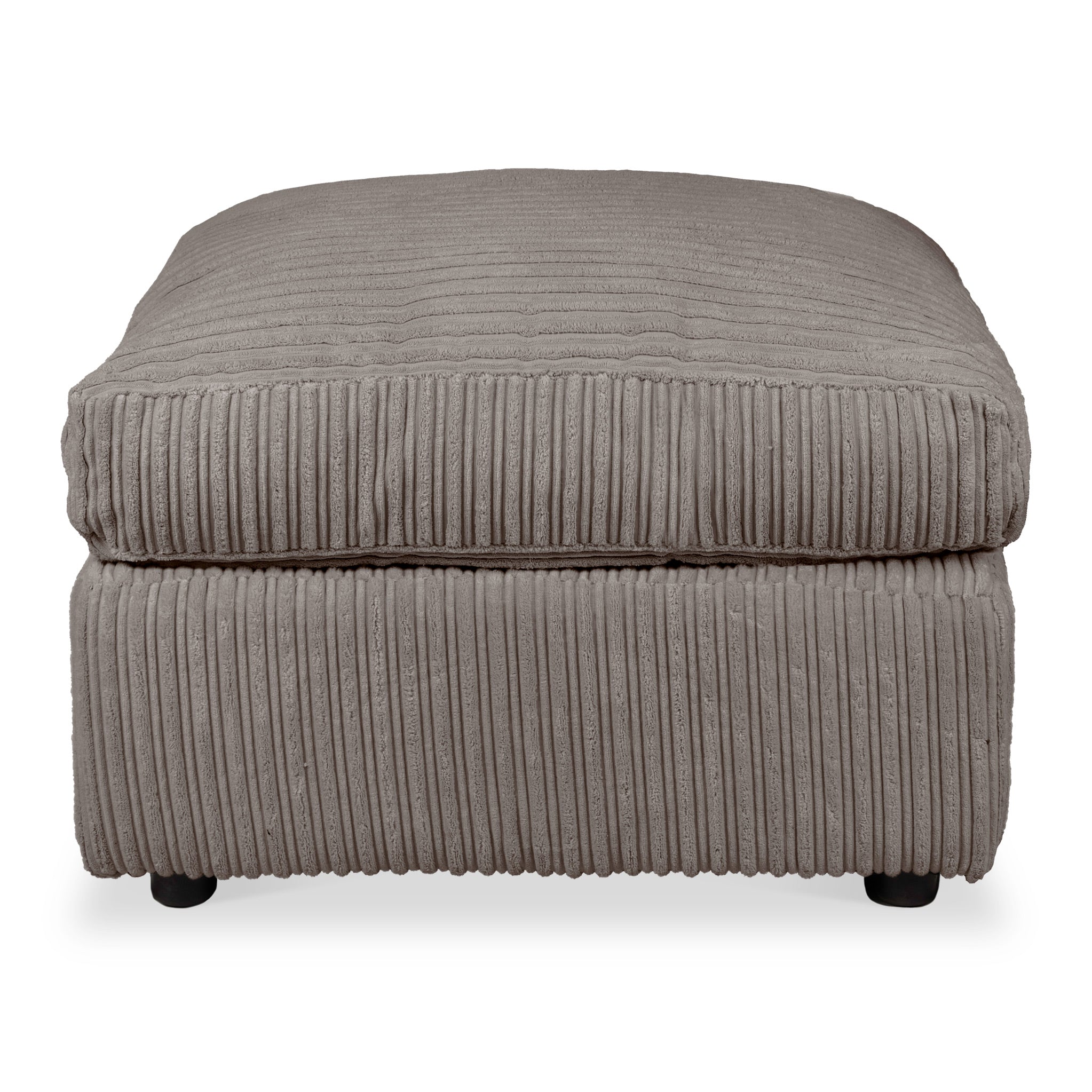 Jumbo cord footstool deals charcoal