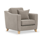 Claridge Soft Chenille Armchair Linen from Roseland Furniture