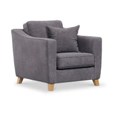 Claridge Soft Chenille Armchair Heather from Roseland Furniture