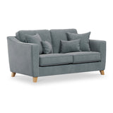 Claridge Soft Chenille 2 Seater Sofa Steel from Roseland Furniture