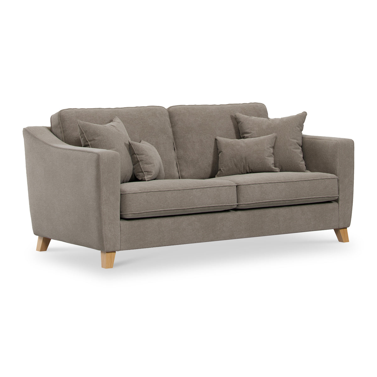 Claridge Soft Chenille 3 Seater Sofa Beige from Roseland Furniture