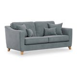 Claridge Soft Chenille 3 Seater Sofa Steel from Roseland Furniture