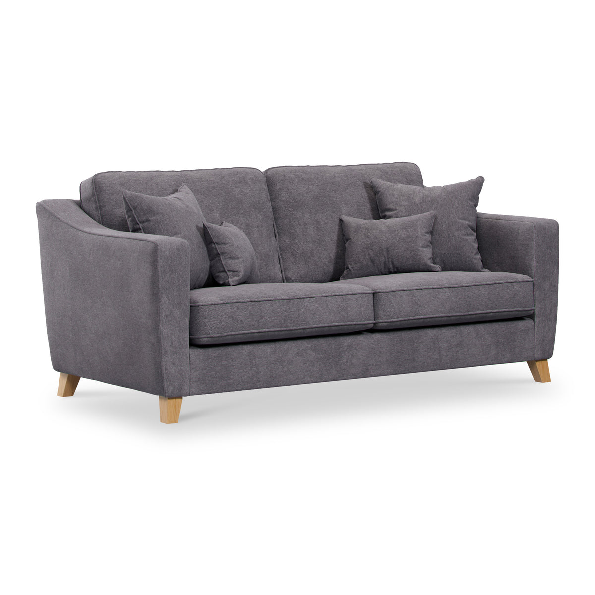 Claridge Soft Chenille 3 Seater Sofa Heather from Roseland Furniture