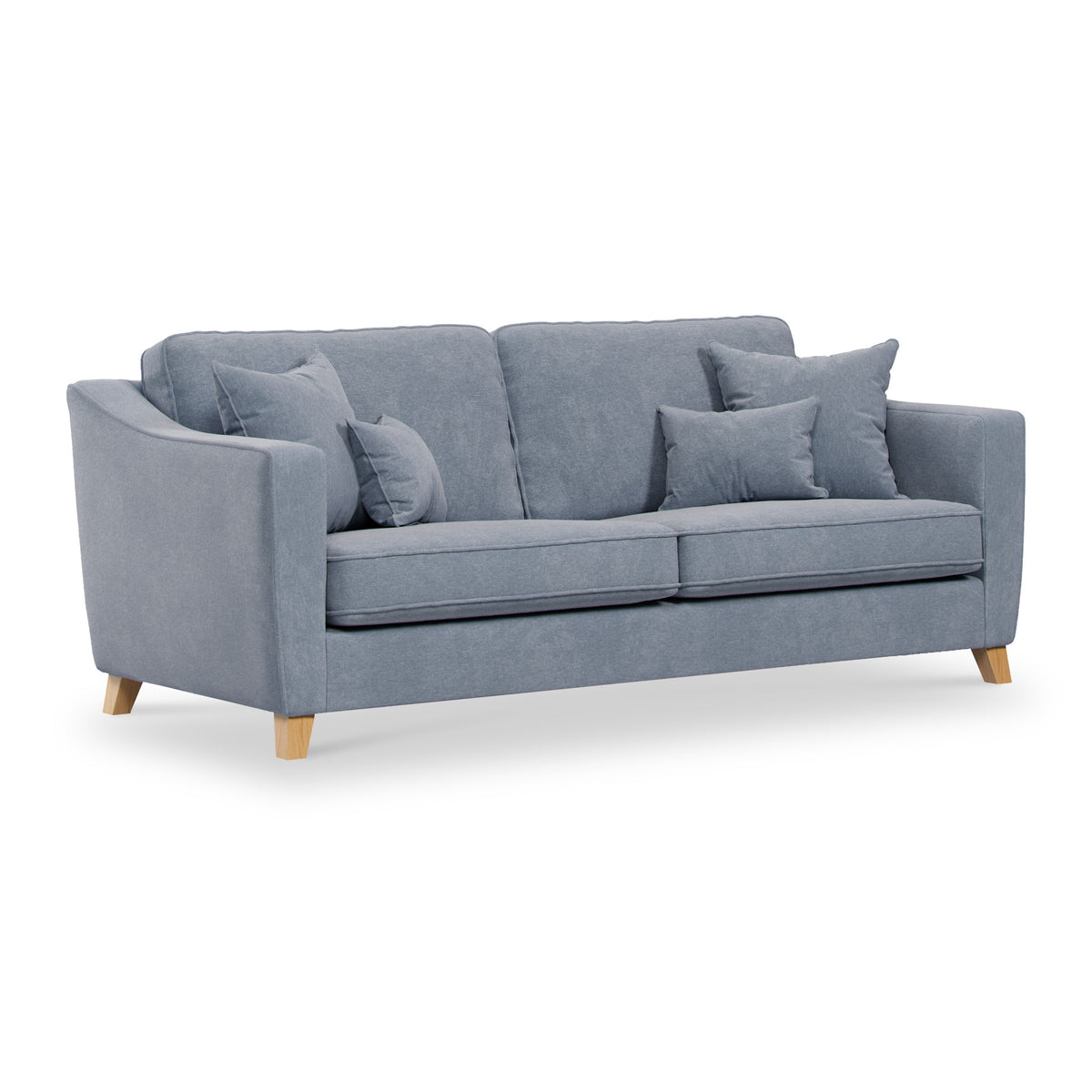 Claridge Soft Chenille 4 Seater Sofa Ice from Roseland Furniture