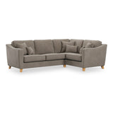 Claridge Soft Chenille Left Hand Corner Sofa Beige from Roseland Furniture