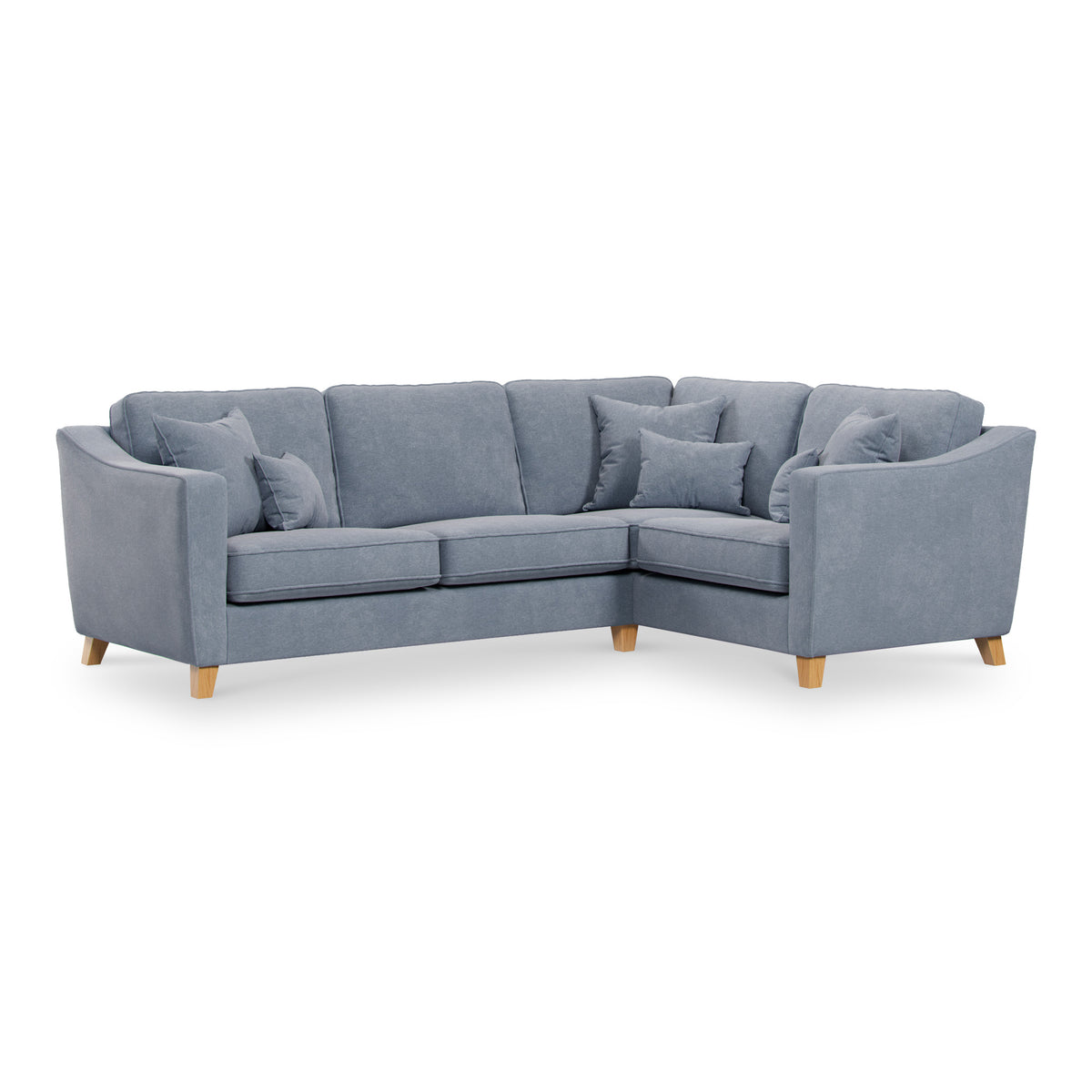 Claridge Soft Chenille Left Hand Corner Sofa Ice from Roseland Furniture