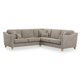 Claridge Soft Chenille Corner Sofa Linen from Roseland Furniture