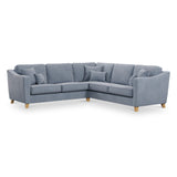 Claridge Soft Chenille Corner Sofa Ice from Roseland Furniture