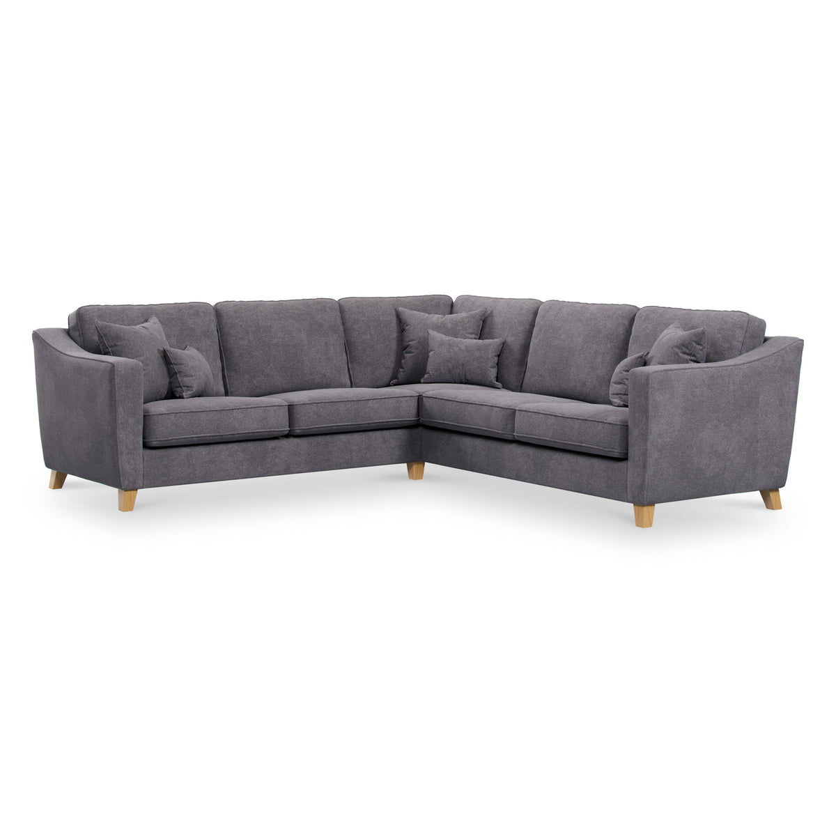 Claridge Soft Chenille Corner Sofa Heater from Roseland Furniture