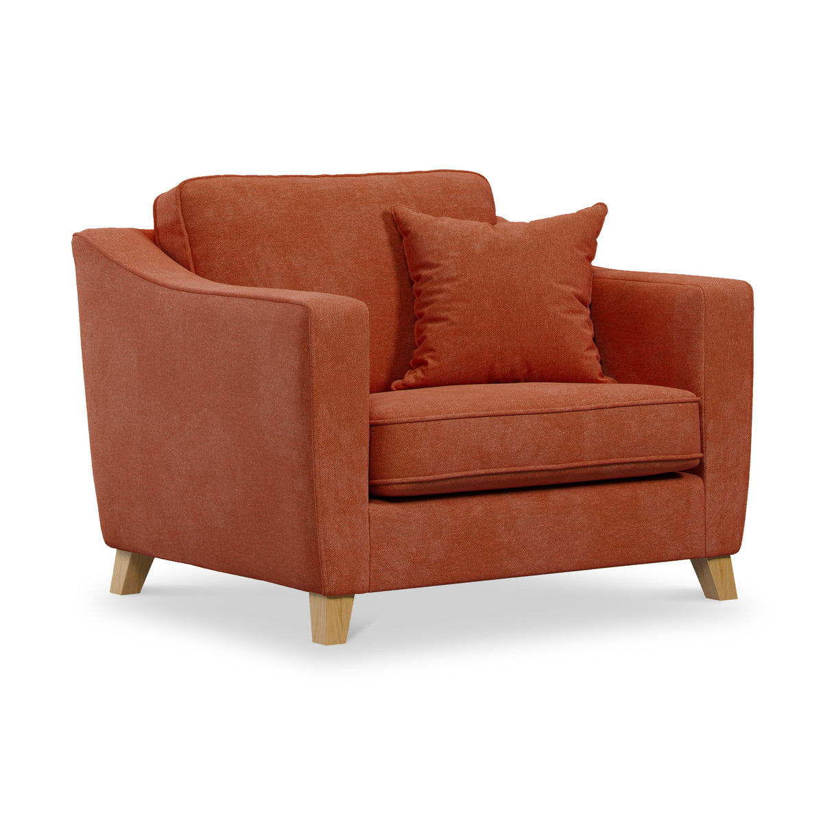 Claridge Soft Chenille Snuggle Chair Terra from Roseland Furniture