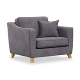 Claridge Soft Chenille Snuggle Chair Heather from Roseland Furniture