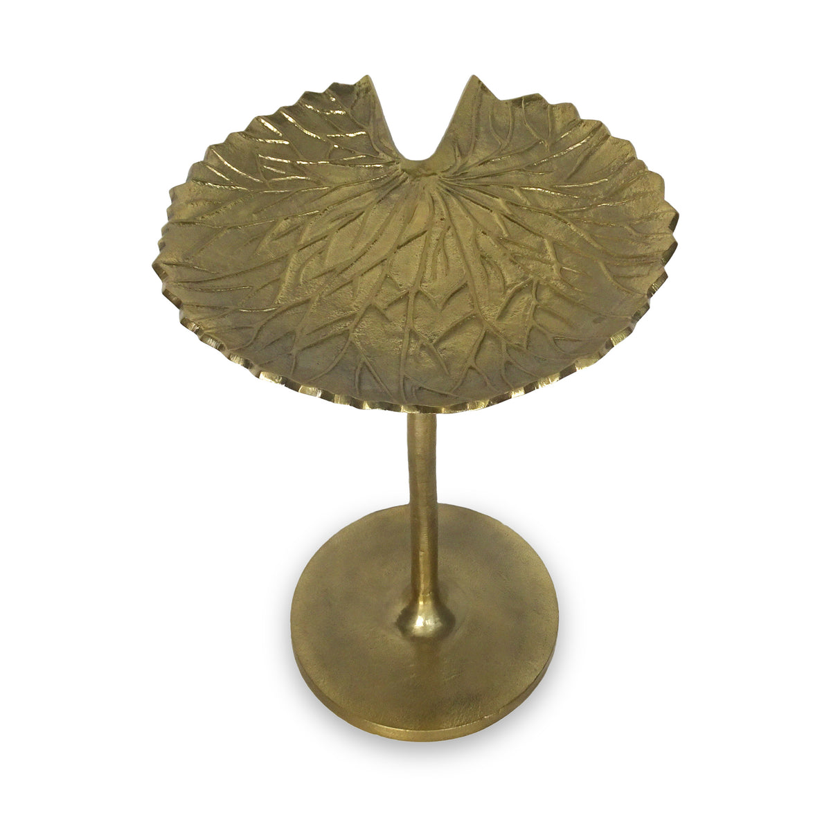 Santos Gold Leaf Side Table Dims from Roseland Furniture