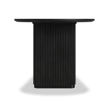 Milo Mango 200cm Black Fluted Dining Table by Roseland Furniture