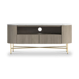 Amelie Grey Fluted TV Unit from Roseland Furniture