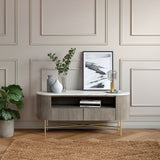 Amelie Grey Fluted TV Unit from Roseland Furniture