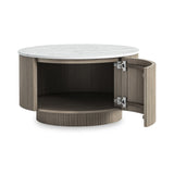 Amelie Fluted Round Coffee Table from Roseland Furniture