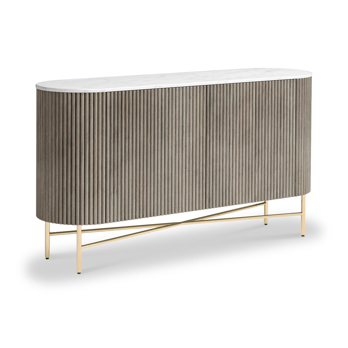 Amelie Grey Fluted Sideboard from Roseland Furniture