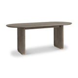 Amelie Fluted Oval Dining Table from Roseland Furniture