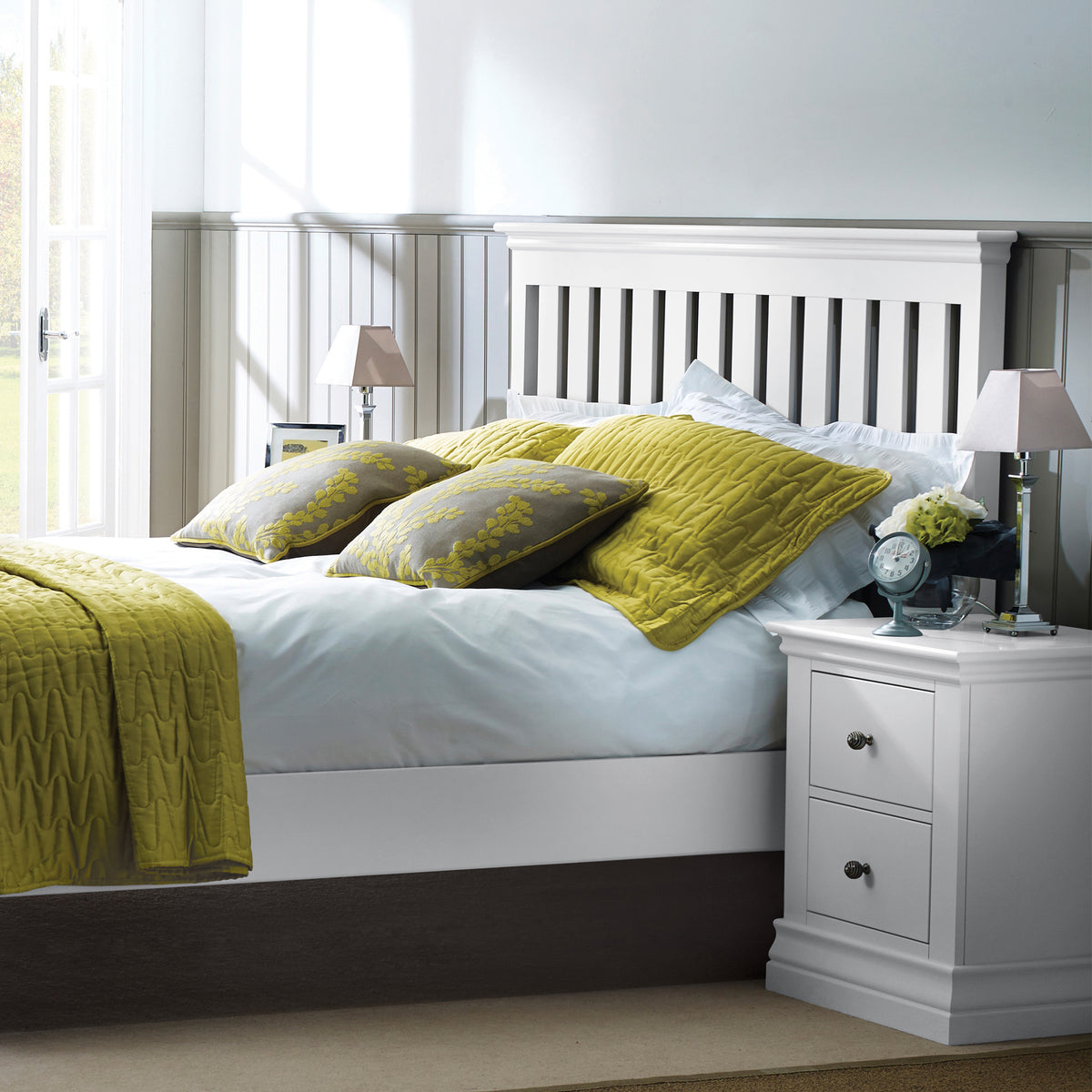 Porter White 5ft King Size Bed Frame from Roseland furniture