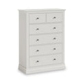 Porter Cotton Grey 2 Over 4 Chest of Drawers from Roseland Furniture