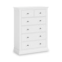 Porter White 2 Over 4 Chest of Drawers from Roseland Furniture