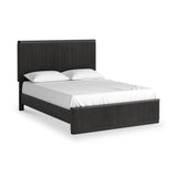 Milo Mango & Marble Black 5ft King Fluted Bed from Roseland Furniture