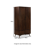 Oskar Double Wardrobe with Drawer from Roseland Furniture