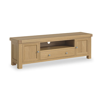 Portland Oak 190cm Extra Wide TV Unit